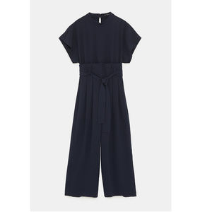 ZARA Highwaist Pant Jumpsuit, Navy, Sz XS